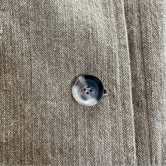 NWOT Zara Rustic Brown Linen Cotton Fall/Winter Trench Coat - Size XS - Picture 14 of 16